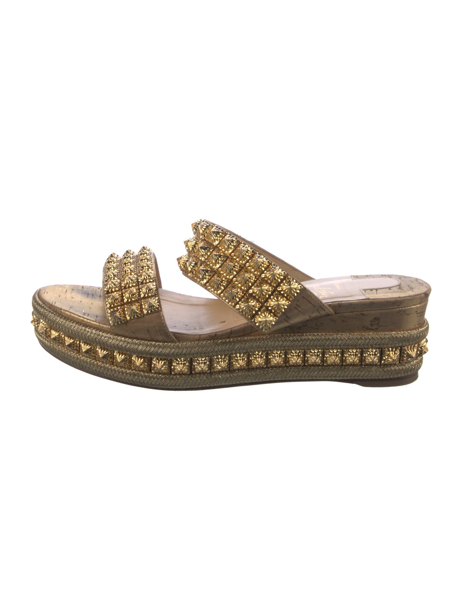 Christian Louboutin Studded Accents Slides