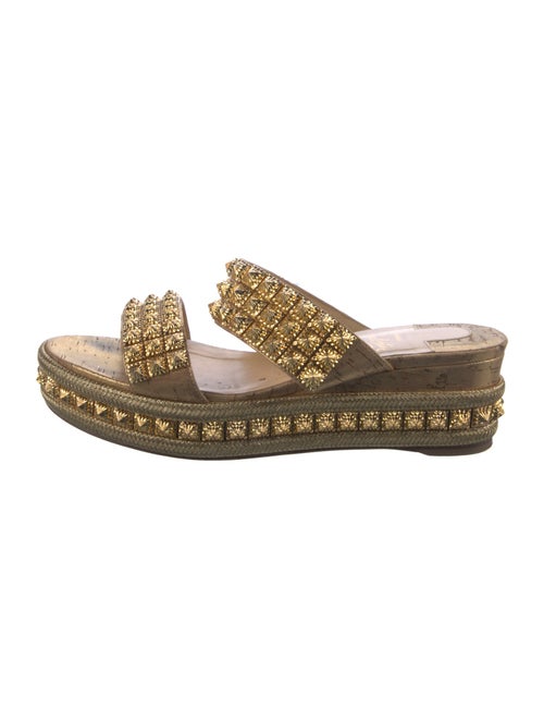 Christian Louboutin Studded Accents Slides