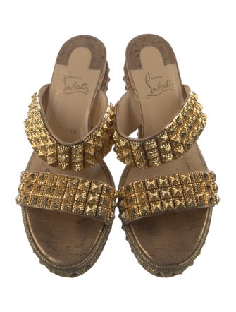 Christian Louboutin Studded Accents Slides