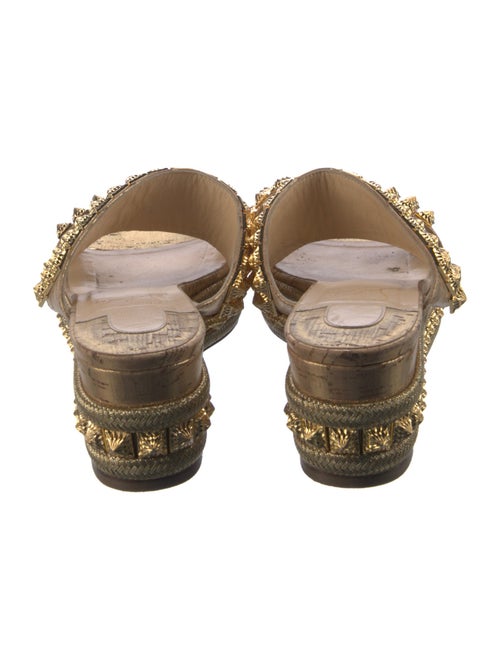 Christian Louboutin Studded Accents Slides