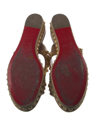 Christian Louboutin Studded Accents Slides