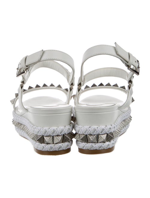 Christian Louboutin Leather Studded Accents Espadrilles