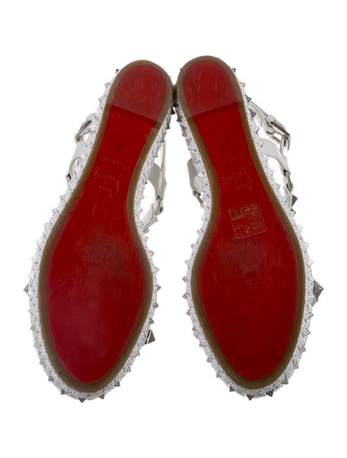 Christian Louboutin Leather Studded Accents Espadrilles