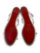 Christian Louboutin Leather Studded Accents Espadrilles