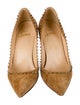 Christian Louboutin Spike Accents Suede Pumps