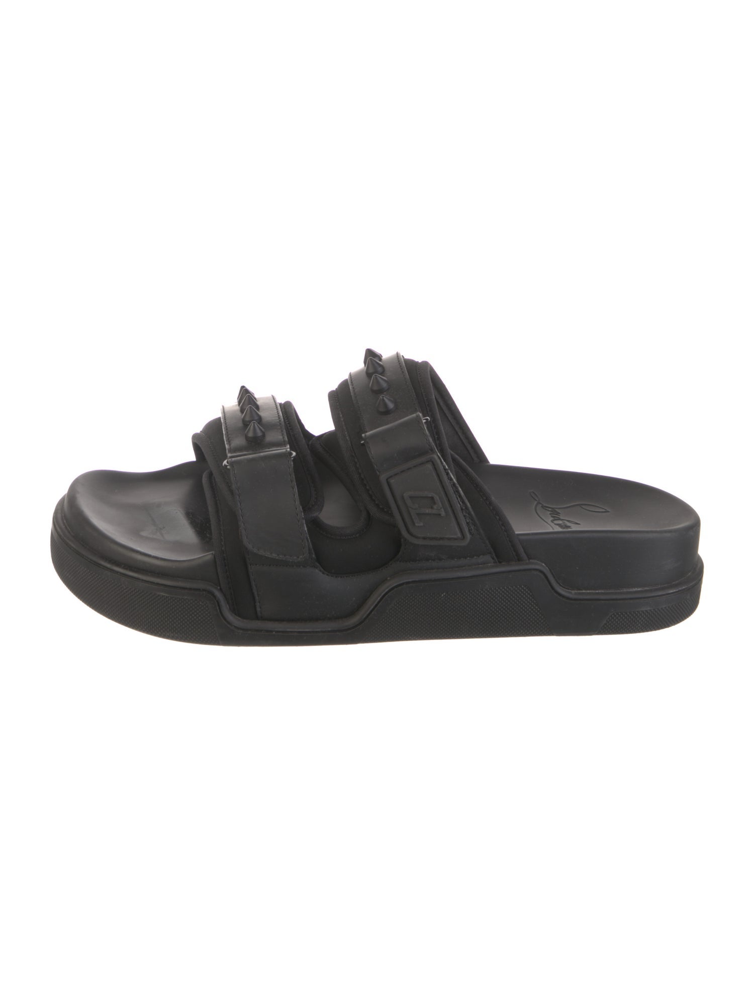 Christian Louboutin Spike Accents Studded Accents Slides