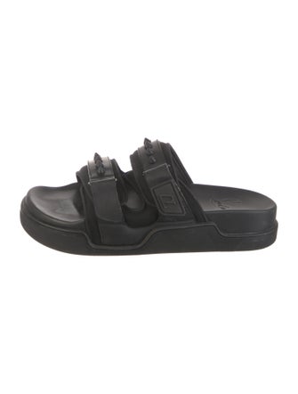 Christian Louboutin Spike Accents Studded Accents Slides