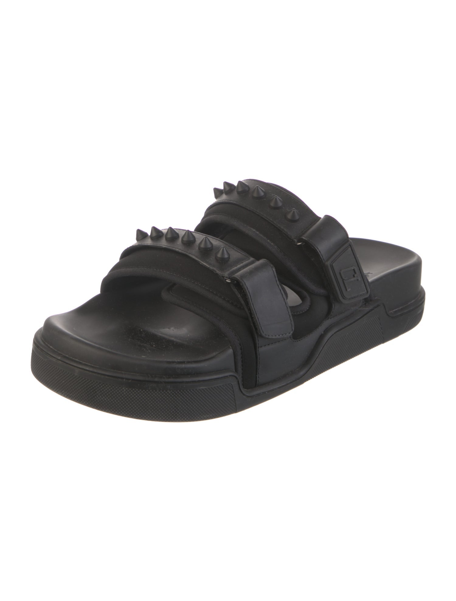 Christian Louboutin Spike Accents Studded Accents Slides