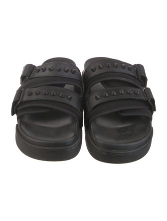 Christian Louboutin Spike Accents Studded Accents Slides