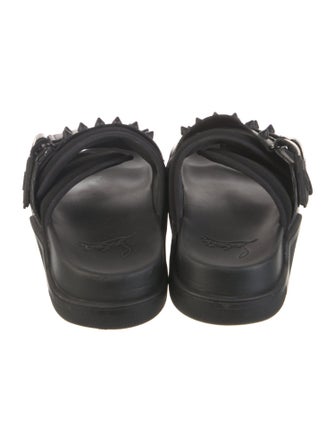 Christian Louboutin Spike Accents Studded Accents Slides