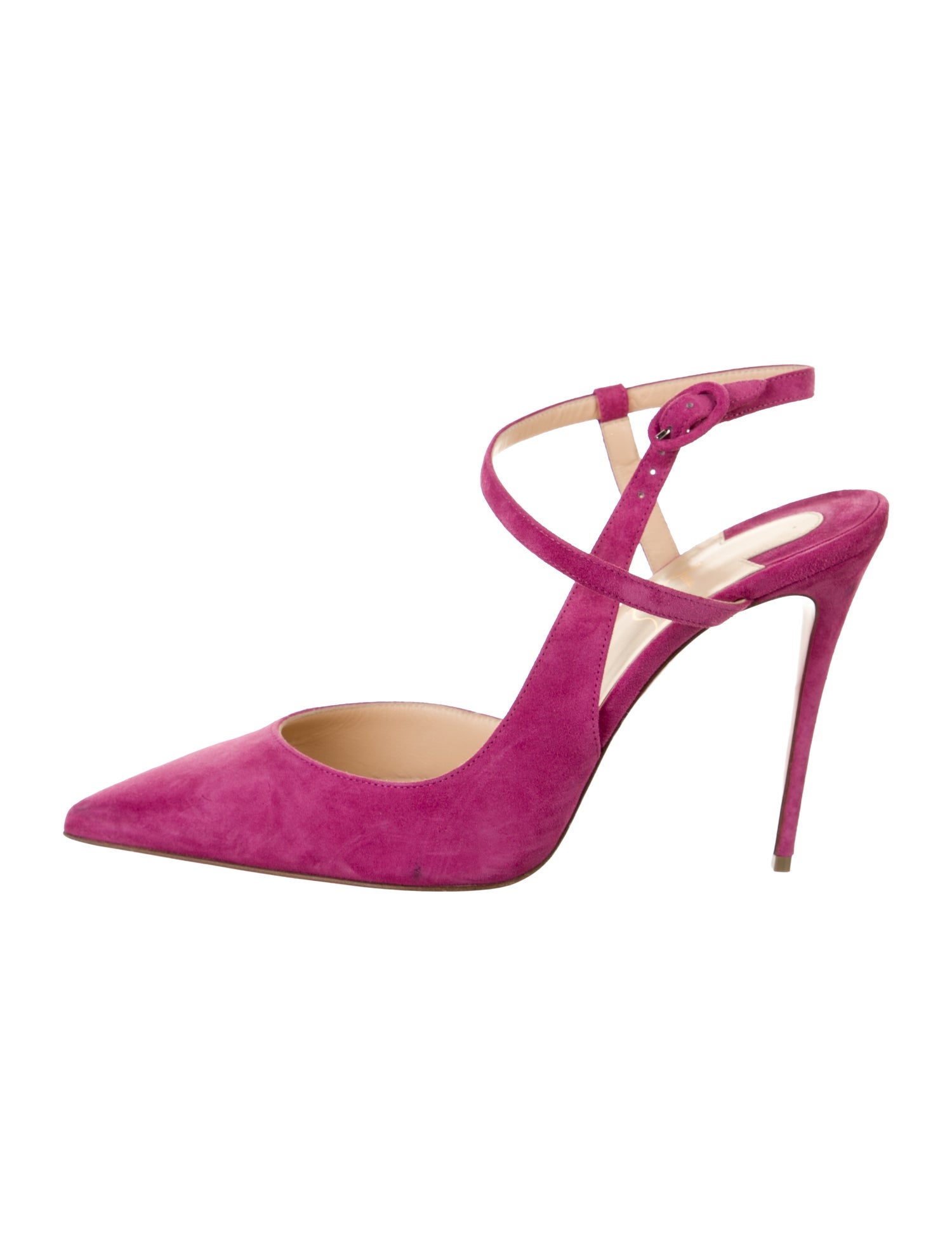 Christian Louboutin Suede Slingback Pumps