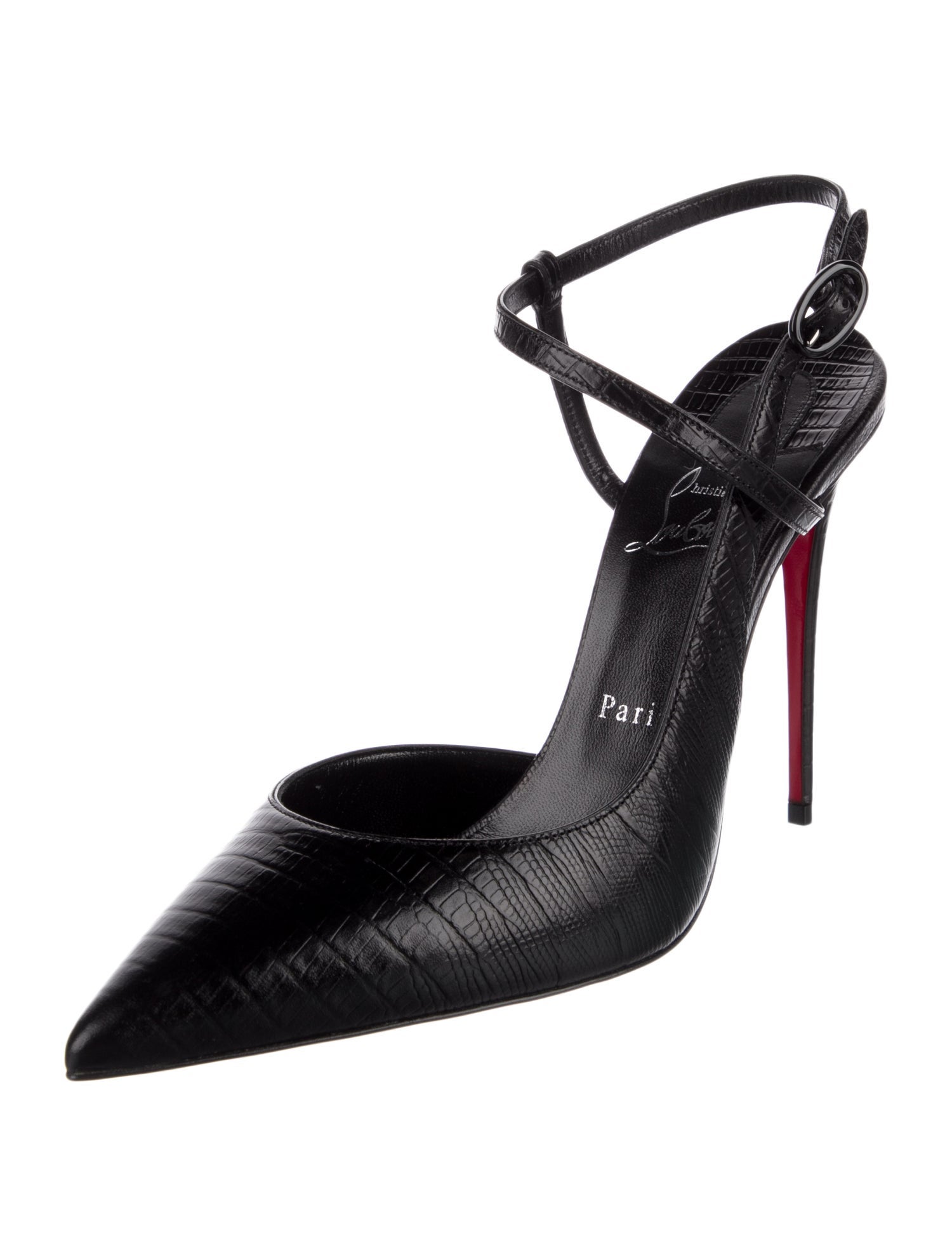 Christian Louboutin Leather Slingback Pumps