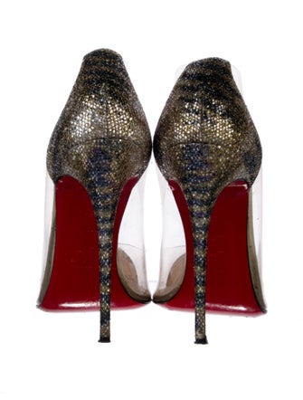 Christian Louboutin Debout PVC D'Orsay Pumps