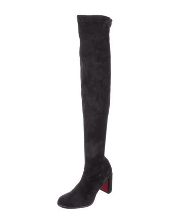 Christian Louboutin Suede Sock Boots