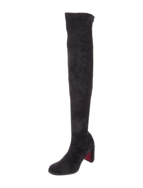 Christian Louboutin Suede Sock Boots