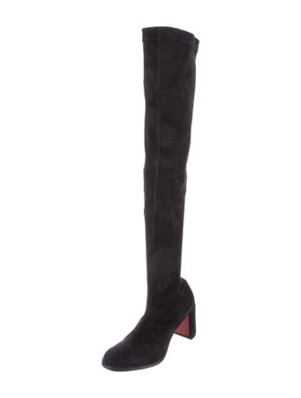 Christian Louboutin Suede Sock Boots