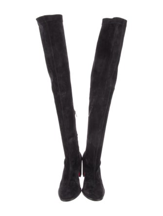 Christian Louboutin Suede Sock Boots