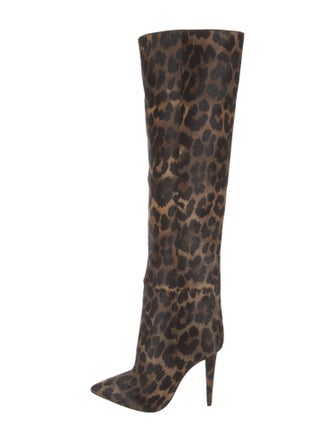 Christian Louboutin Ponyhair Animal Print Boots