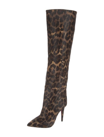 Christian Louboutin Ponyhair Animal Print Boots