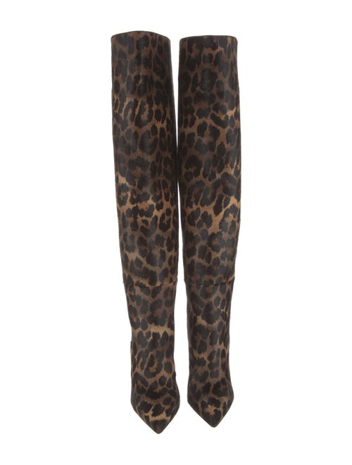 Christian Louboutin Ponyhair Animal Print Boots