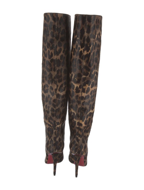 Christian Louboutin Ponyhair Animal Print Boots