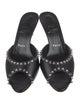 Christian Louboutin Spike Accents Leather Slides
