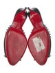 Christian Louboutin Spike Accents Leather Slides