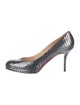 Christian Louboutin Embossed Leather Pumps
