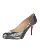 Christian Louboutin Embossed Leather Pumps