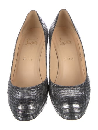 Christian Louboutin Embossed Leather Pumps