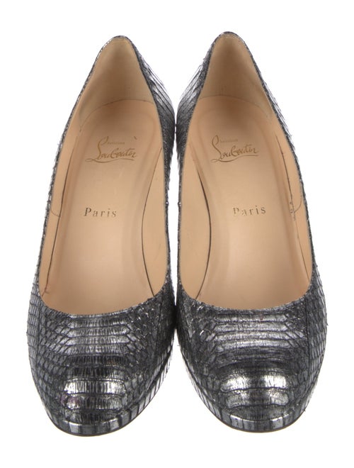 Christian Louboutin Embossed Leather Pumps