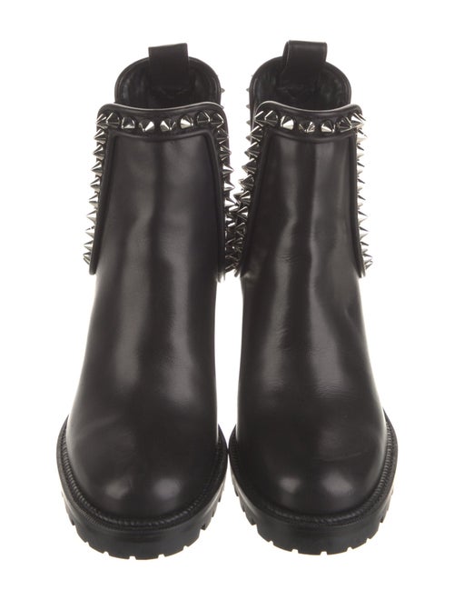 Christian Louboutin Spike Accents Leather Chelsea Boots