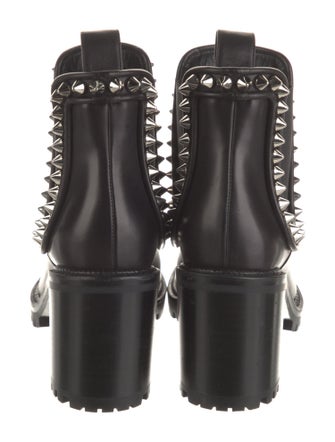 Christian Louboutin Spike Accents Leather Chelsea Boots