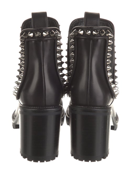 Christian Louboutin Spike Accents Leather Chelsea Boots