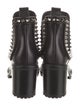Christian Louboutin Spike Accents Leather Chelsea Boots