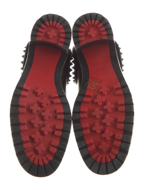 Christian Louboutin Spike Accents Leather Chelsea Boots