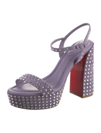 Christian Louboutin Leather Slingback Sandals