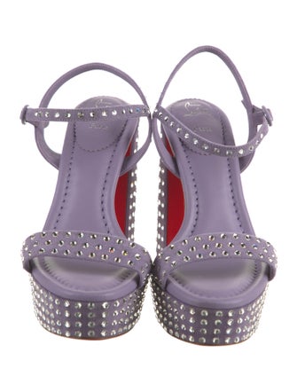 Christian Louboutin Leather Slingback Sandals