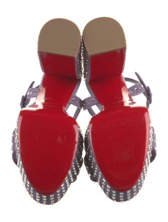 Christian Louboutin Leather Slingback Sandals