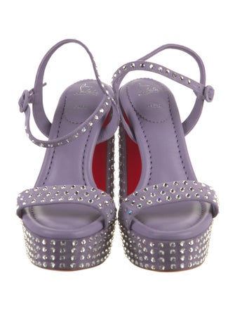 Christian Louboutin Leather Slingback Sandals