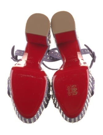 Christian Louboutin Leather Slingback Sandals