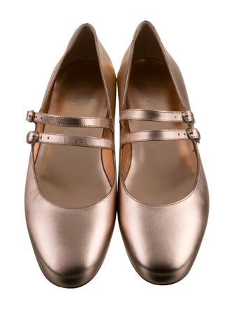 Christian Louboutin Leather Mary Jane Flats