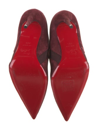 Christian Louboutin Suede Printed Chelsea Boots