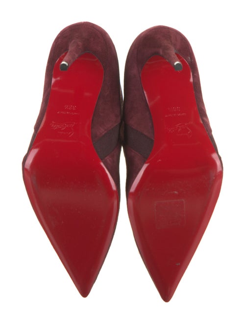 Christian Louboutin Suede Printed Chelsea Boots