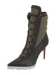 Christian Louboutin Colorblock Pattern Lace-Up Boots