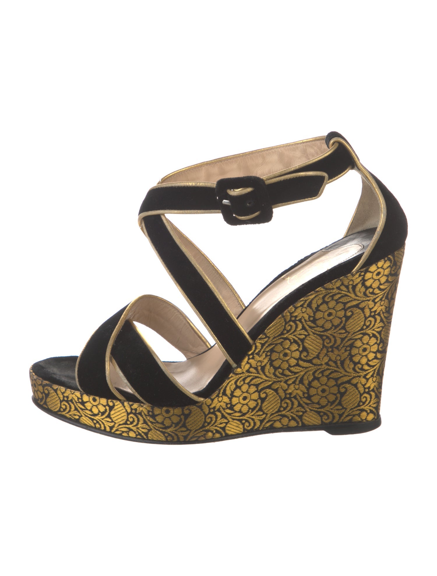 Christian Louboutin Velvet Sandals