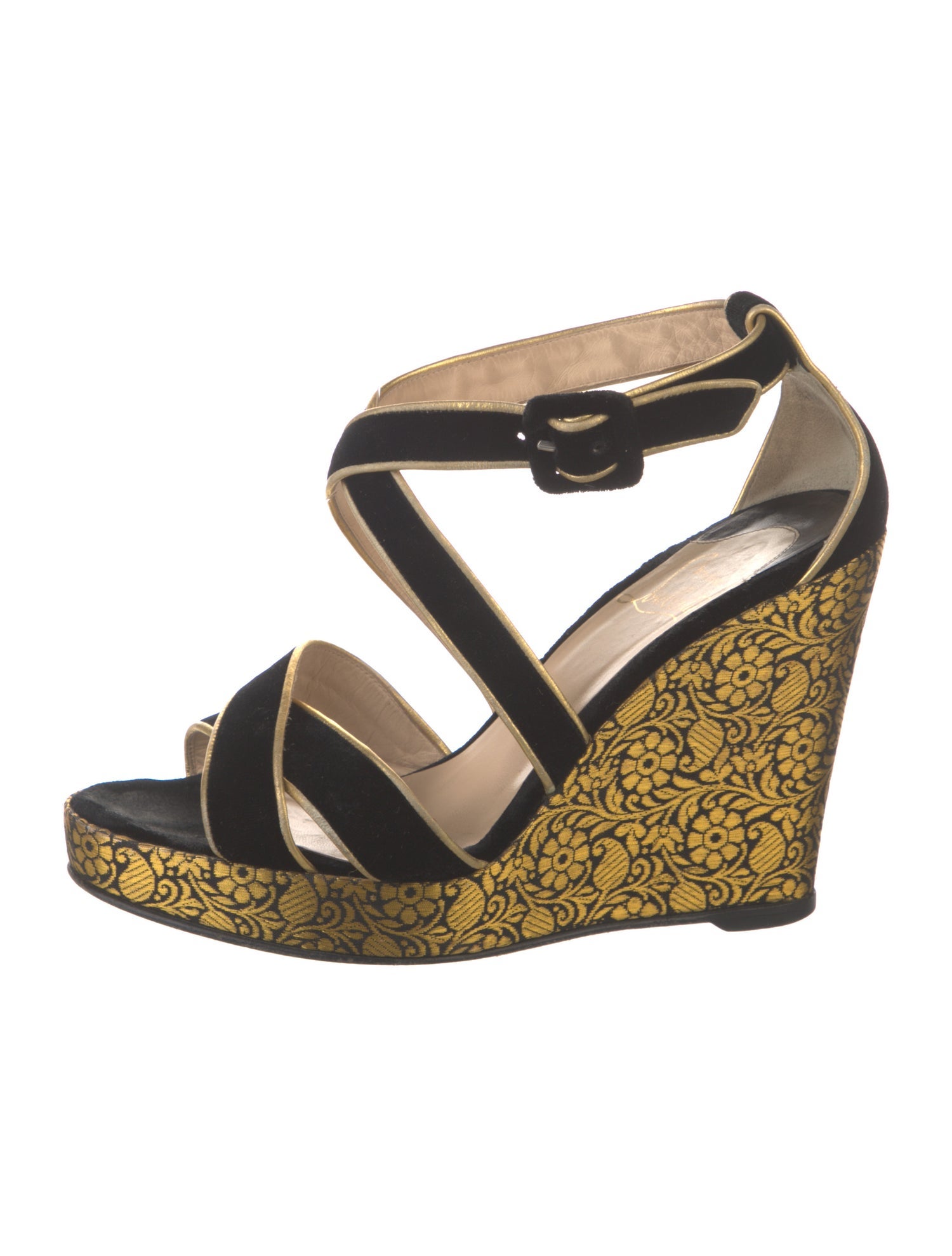 Christian Louboutin Velvet Sandals