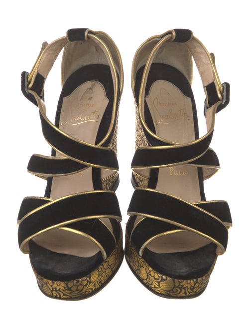 Christian Louboutin Velvet Sandals