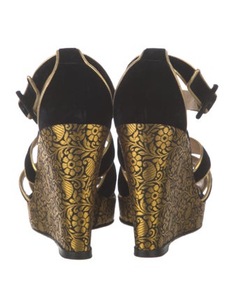 Christian Louboutin Velvet Sandals