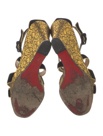 Christian Louboutin Velvet Sandals